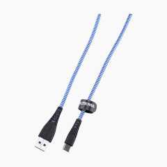 USB Cable with Type C Connector, 1 m