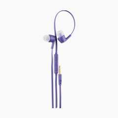 In-ear headphones, 3.5 mm jack, purple