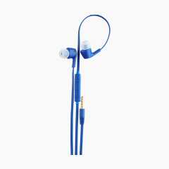 In-ear-hovedtelefoner, 3,5 mm stik, blå