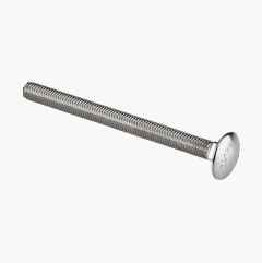 Carriage bolt M8 x 100 mm, stainless A4, 25 pcs.