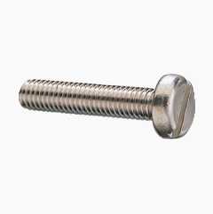 Machine screw slotted M4 x 10 mm, stainless A4, 25 pcs.
