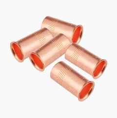 Support sleeves for copper pipes, 10 mm, 5-pack