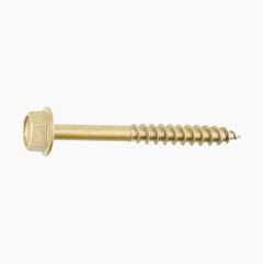 Wood screw hex, 10 x 75 mm, C4, 25 pcs.