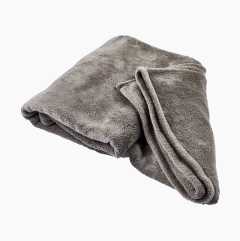Fleece blanket, 130 x 160 cm, dark grey