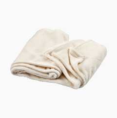 Fleece blanket, 130 x 160 cm, off-white