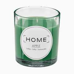 Scented candle in glass, apple